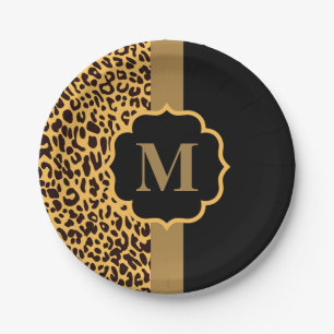Leopard Pattern Papieren Bordje