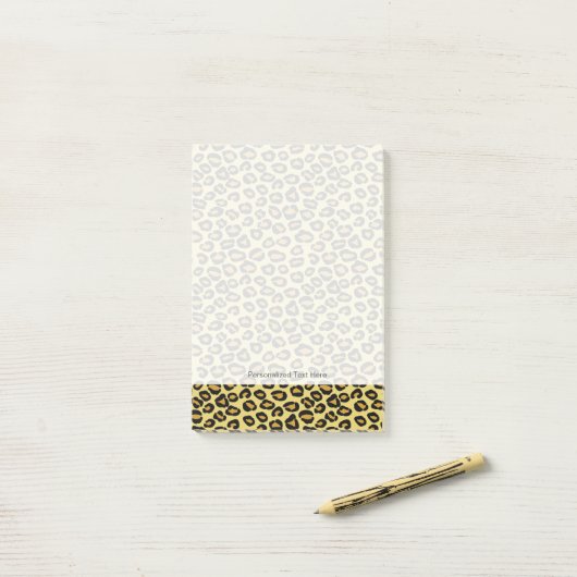 Leopard Pattern Post-it® Notes (Op bureau)