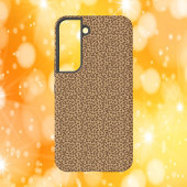 Leopard Pattern Print Bruin Samsung Galaxy Hoesje