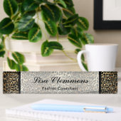 Leopard Pattern Print Name plate Naambordje