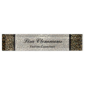 Leopard Pattern Print Name plate Naambordje (Voorkant)