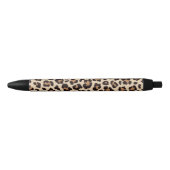 Leopard Pattern Print Zwarte Inkt Pen (Voorkant)