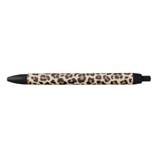 Leopard Pattern Print Zwarte Inkt Pen