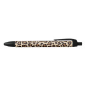 Leopard Pattern Print Zwarte Inkt Pen (Bovenkant)