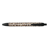 Leopard Pattern Print Zwarte Inkt Pen (Achterkant)
