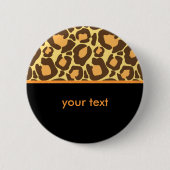 Leopard Pattern Ronde Button 5,7 Cm (Voorkant)