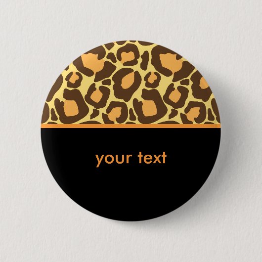 Leopard Pattern Ronde Button 5,7 Cm (Voorkant)