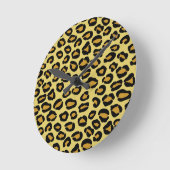 Leopard Pattern Ronde Klok (Hoek)