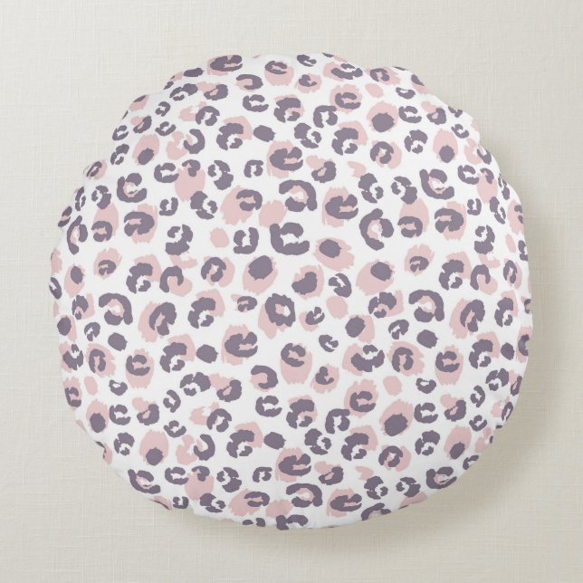 Leopard Pattern Round Pillow Rond Kussen (Voorkant)