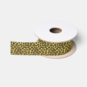 Leopard Pattern Satijnen Lint