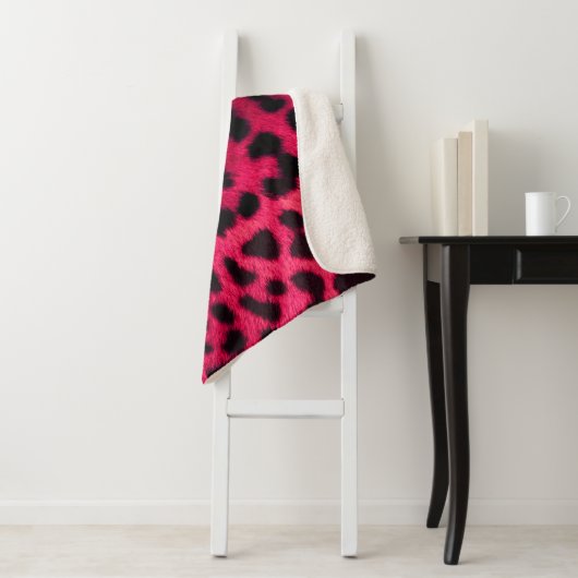 Leopard Pattern Sherpa Deken (In situ)