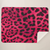 Leopard Pattern Sherpa Deken (Voorkant (horizontaal))