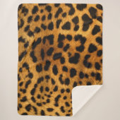 Leopard Pattern Sherpa Deken (Voorkant)