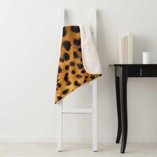Leopard Pattern Sherpa Deken (In situ)