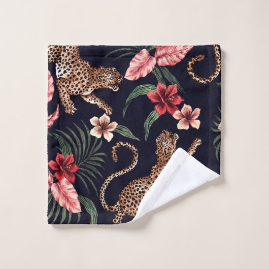 Leopard Pattern Shower Curtain Washandje (Wasdoekje)