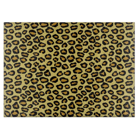 Leopard Pattern Snijplank (Voorkant)