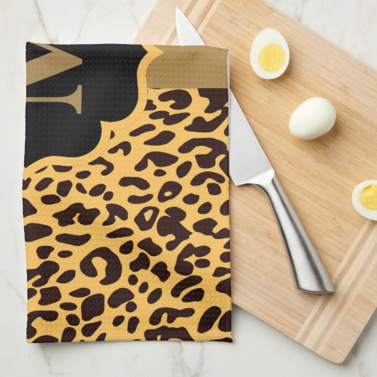 Leopard Pattern Theedoek (Quarter Fold)