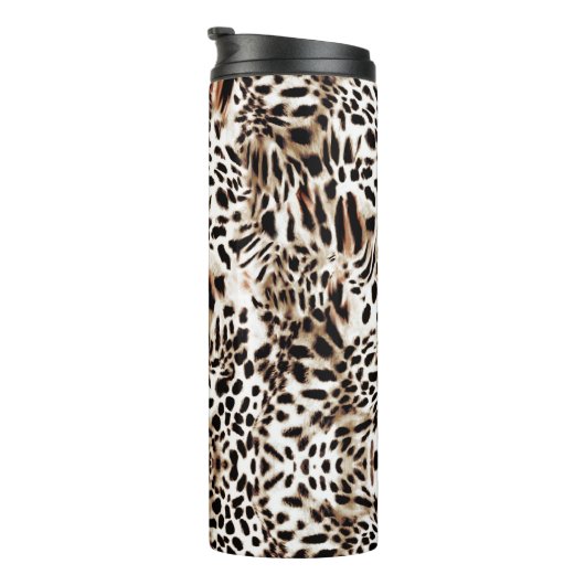 Leopard Pattern Thermosbeker (Geroteerd rechts)