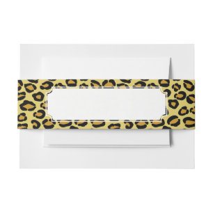 Leopard Pattern Uitnodigingen Wikkel