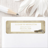 Leopard Pattern Wild Tropical Marble Etiket (Insitu)