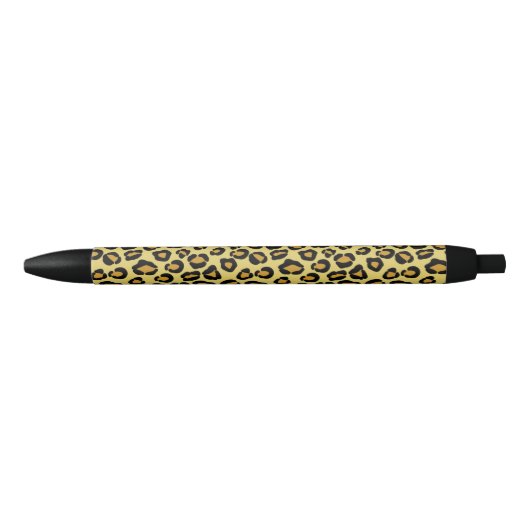 Leopard Pattern Zwarte Inkt Pen (Voorkant)