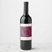 LEOPARD PATTERNED PINK  WINE ETIKET (Voorkant)