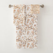 LEOPARD PATTERNEN BATHROOM TOWEL SET BAD HANDDOEK (Insitu)