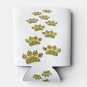 Leopard Paw Print Blikjeskoeler (Achterkant)