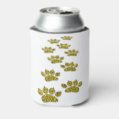 Leopard Paw Print Blikjeskoeler (Blikje Achterkant)