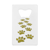 Leopard Paw Print Creditkaart Flessenopener (Achterkant)