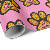Leopard Paw Print Fur Mama Dog Cat Lovers Cadeaupapier (Rol Hoek)