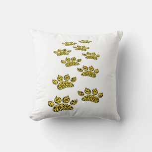 Leopard Paw Print Kussen
