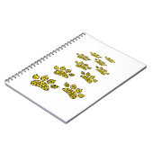 Leopard Paw Print Notitieboek (Linkerzijde)