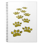 Leopard Paw Print Notitieboek (Voorkant)