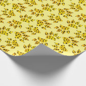Leopard Paw Print Patroon Cadeaupapier (Hoek)