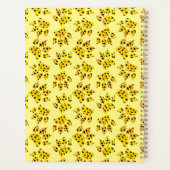 Leopard Paw Print Pattern Naam toevoegen Planner (Achterkant)