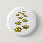 Leopard Paw Print Ronde Button 5,7 Cm (Voorkant)