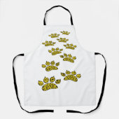 Leopard Paw Print Schort (Voorkant)