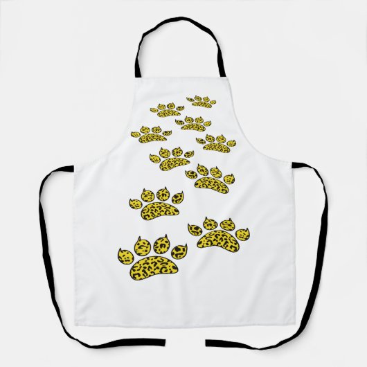 Leopard Paw Print Schort (Voorkant)