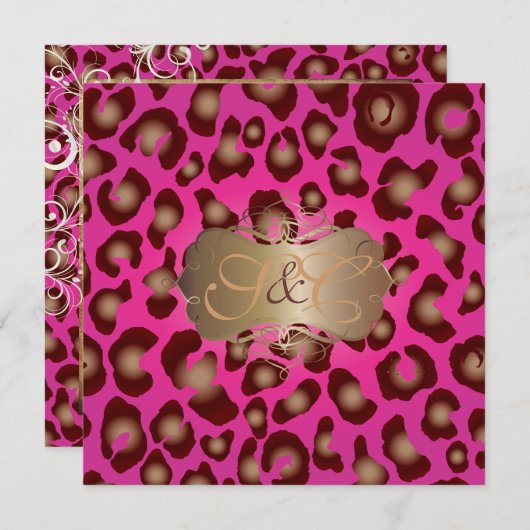 LEOPARD/PEARL SWIRLS//DIY BCKGRND KAART (Voorkant / Achterkant)