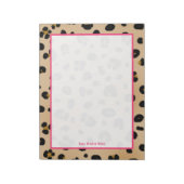 Leopard Personalized Notitieblok (Linkerzijde)