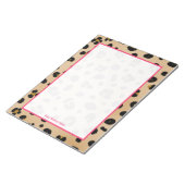 Leopard Personalized Notitieblok (Schuin)