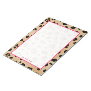 Leopard Personalized Notitieblok
