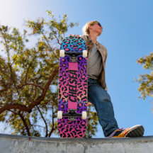 Leopard Personalized Skateboard Deck