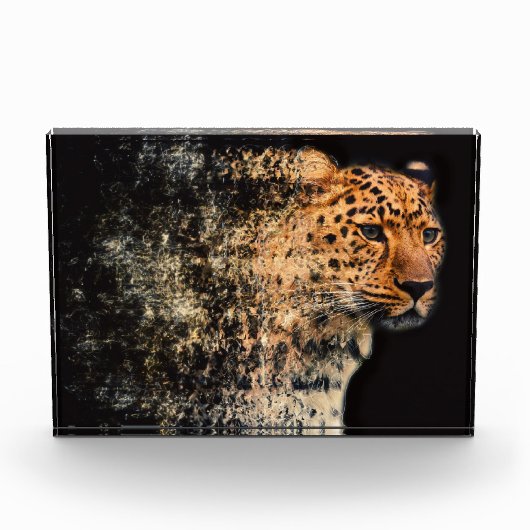 Leopard Photo Block Fotoblokken (Voorkant)