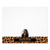 Leopard Photo Graduation Party ondertekenende gast Foto Afdruk (Voorkant)