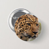 Leopard Photo Ronde Button 5,7 Cm (Voorkant /achterkant)