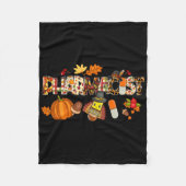 Leopard Pilgrim Pet Herfst Thanksgiving G Fleece Deken (Voorkant)