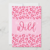 Leopard Pink Birthday Stylish Animal Print Party Kaart (Achterkant)