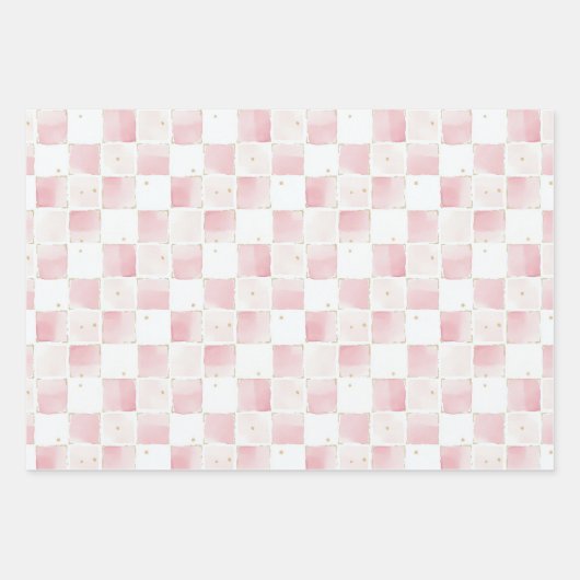 Leopard Pink Bow Verjaardag Inpakpapier Vel (Voorkant 3)